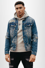 Load image into Gallery viewer, DAMAGED DENIM JACKET