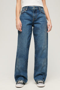 OVIN RAW HEM WIDE LEG JEANS