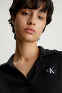 POLO COLLAR SWEATSHIRT