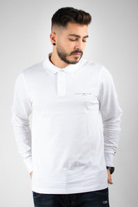 CLEAN JERSEY SLIM LS POLO