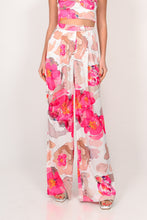 Load image into Gallery viewer, SATIN FLORAL PANTS