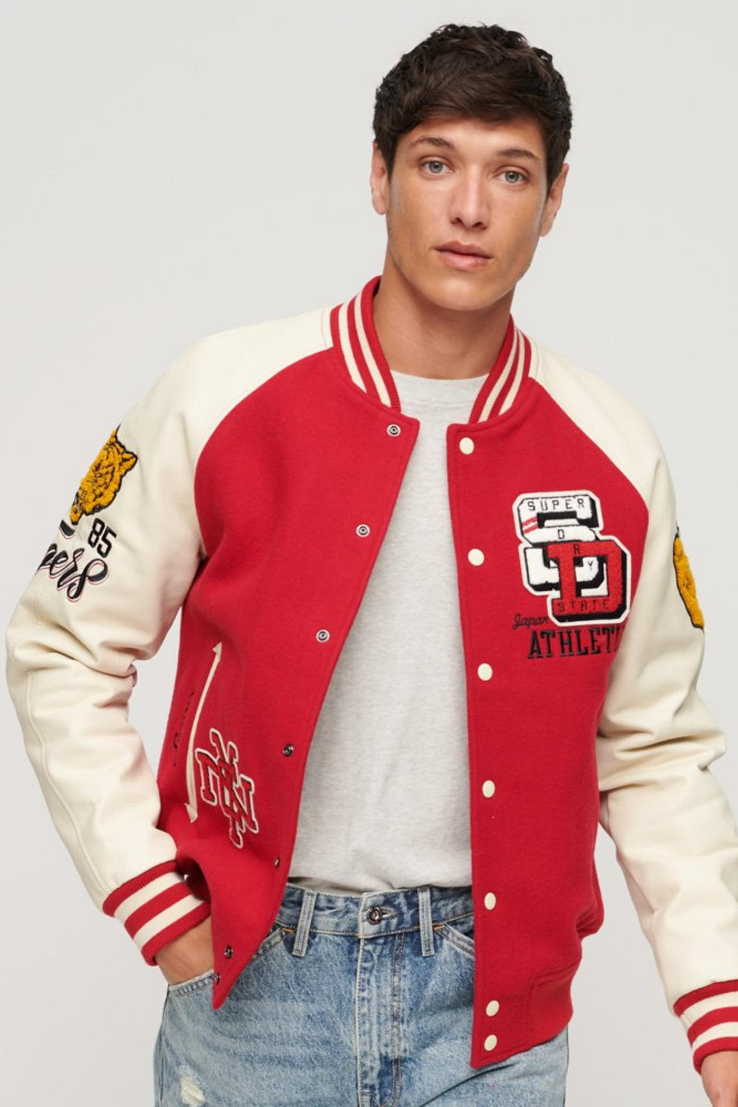 VARSITY PATCHED BOMBER