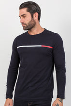 Load image into Gallery viewer, CHEST STRIPE LS TEE