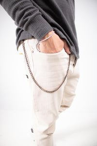 NOLLAN DENIM TROUSERS CREAM