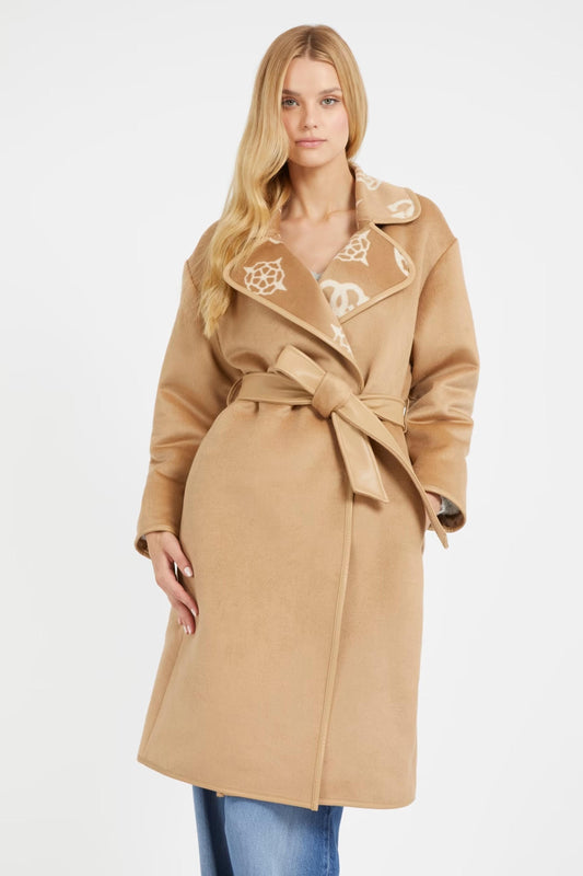 LUDOVICA LOGO WRAP COAT