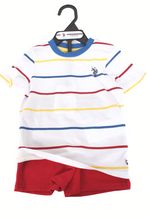 Load image into Gallery viewer, MULTI STRIPE TEE AND SHORT