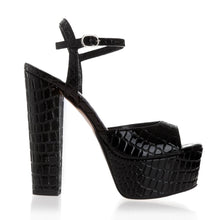 Load image into Gallery viewer, CROCO LEATHER SANDALS