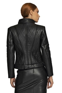 JACKET DERMATINI KAPITONE