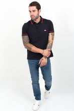 Load image into Gallery viewer, TONAL FLAG BADGE SLIM POLO