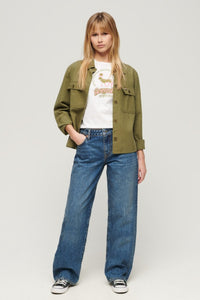 OVIN RAW HEM WIDE LEG JEANS