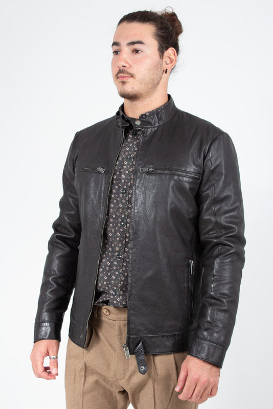 JACKET LEATHER ALAIN SHEEP VEG DYED