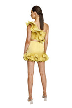 Load image into Gallery viewer, SKIRT MINI SATEN VOLAN