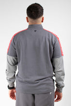 Load image into Gallery viewer, MIXED FABRIC TAPED FULL ZIP FUNNEL NECK