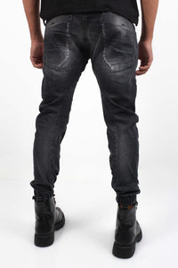 MAGGIO 8 DENIM TROUSERS BLACK