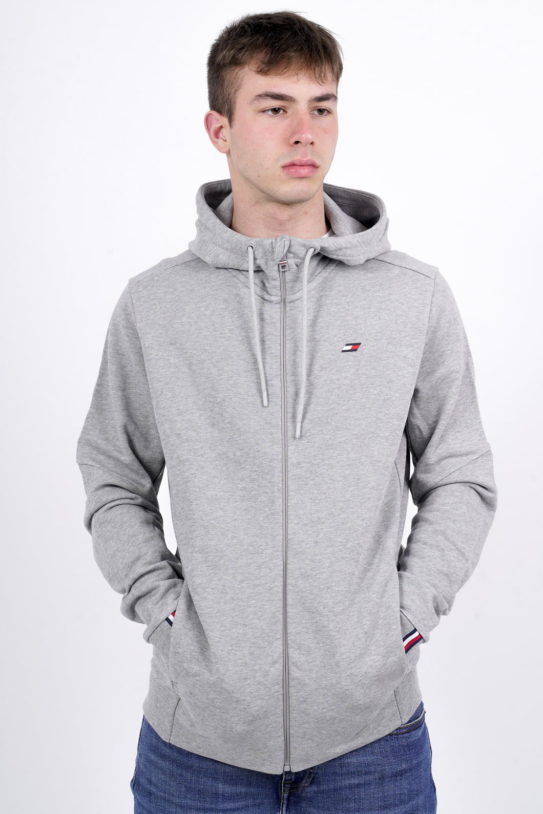 ESSENTIAL LOGO TERRY FZ HOODIE